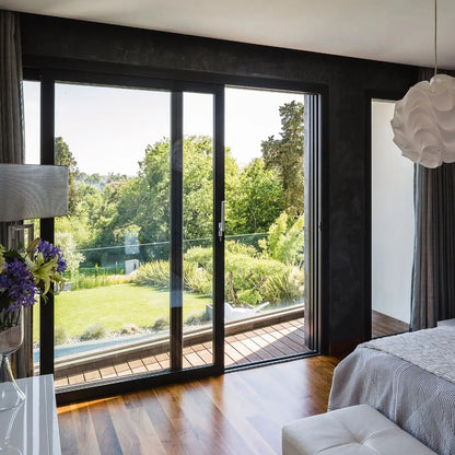 Aluminum Customized Double Glass Patio Sliding Door
