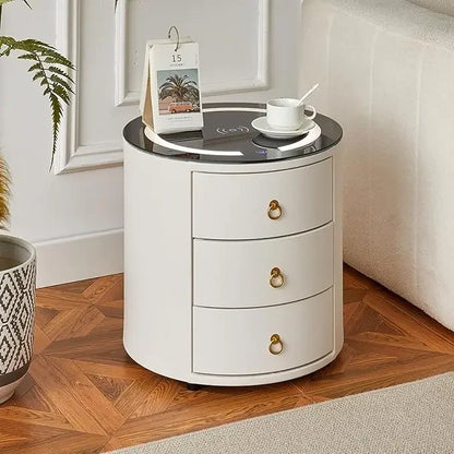 Smart Nightstands with Wireless Charging Station, No Assembly