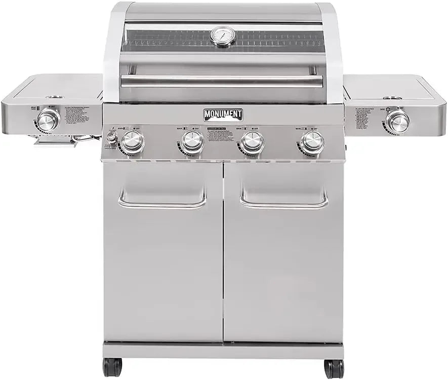 Propane Gas Grills w/ Lid, Built-In Thermometer