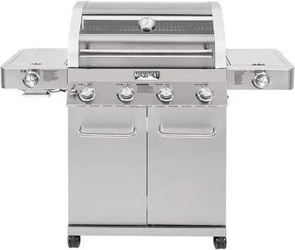 Propane Gas Grills w/ Lid, Built-In Thermometer