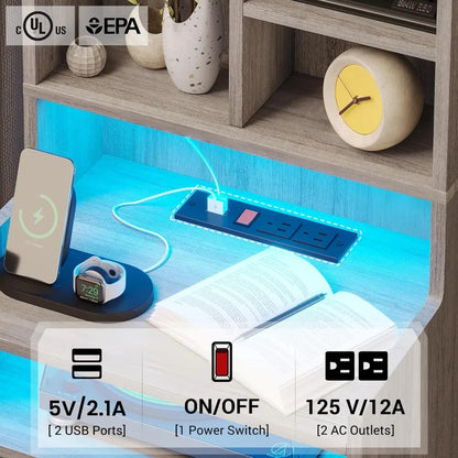 Nightstand with Charging Station