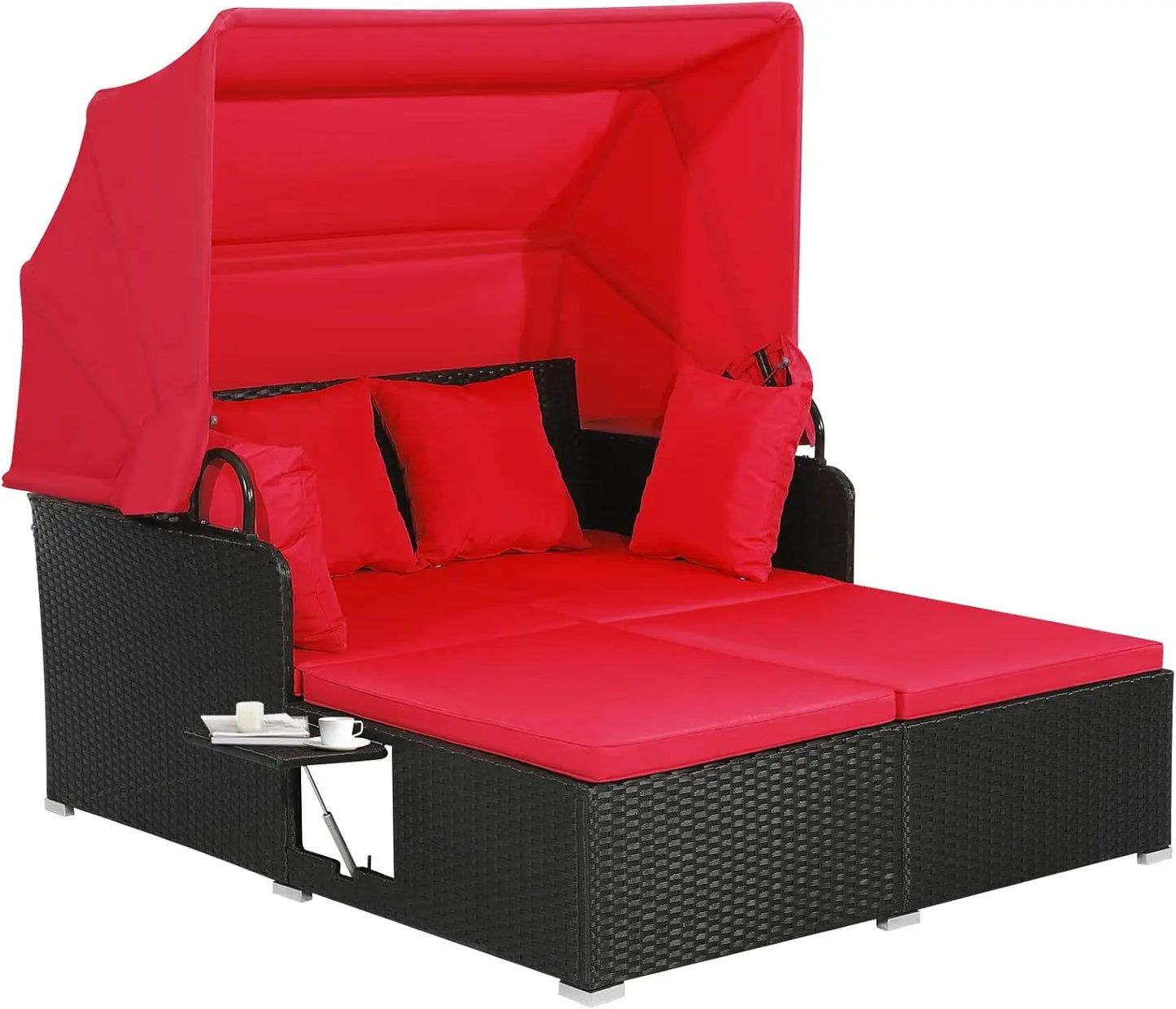 Patio Daybed w/ Retractable Canopy