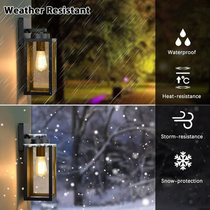 Outdoor Wall Light Fixtures, Exterior Waterproof Lanterns,