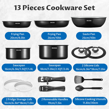 Induction Cookware w/ Healthy Ceramic Coating