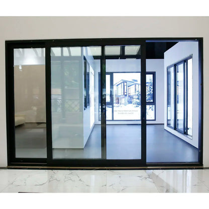 Sliding Door, Aluminum Double Glass Interior