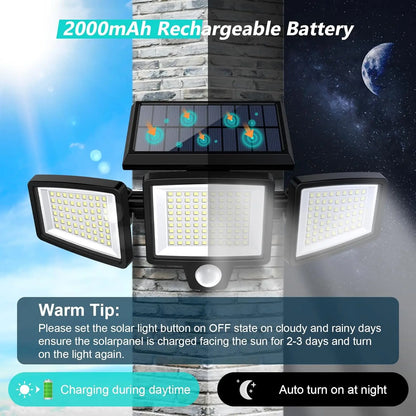 Outdoor Solar Lights, Waterproof, Motion Sensor