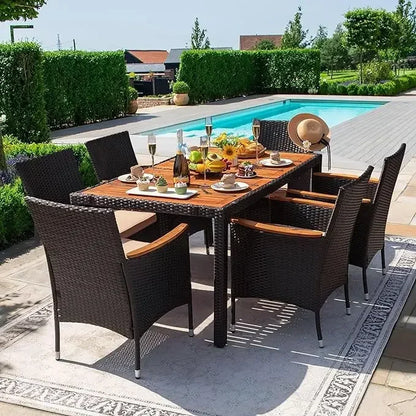 Patio Conversation Set/ Dining Table and Chairs