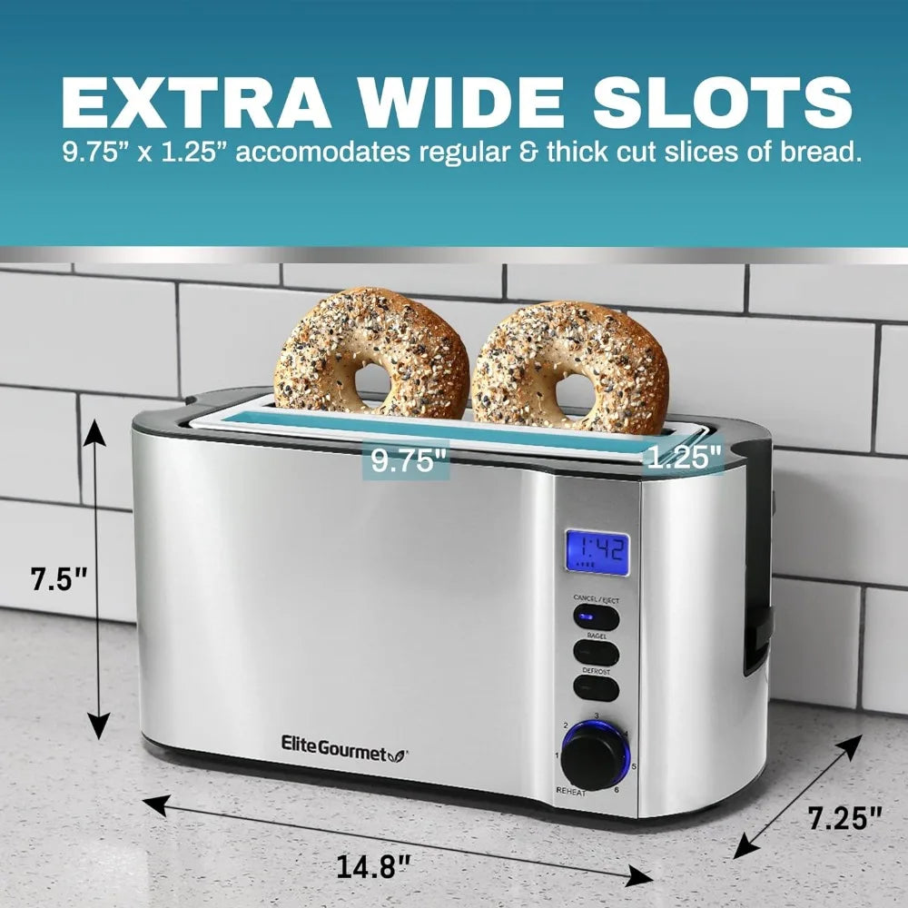 4 Slice Toaster with Warming Rack