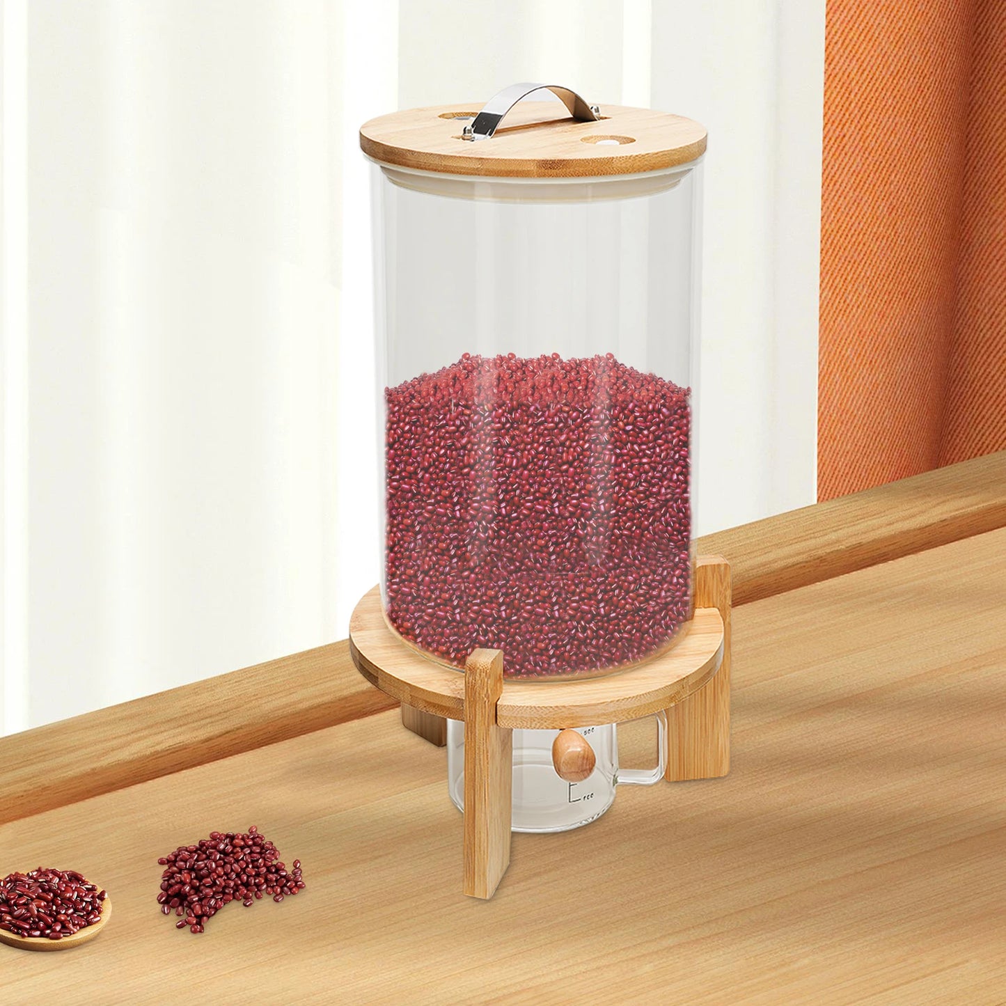 Flour/Rice/ Cereal Container Dispenser