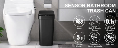 Automatic Trash Can, Touchless, Motion Sensor