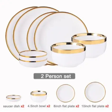 Porcelain Dinnerware For Household Hotel