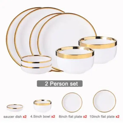 Porcelain Dinnerware For Household Hotel