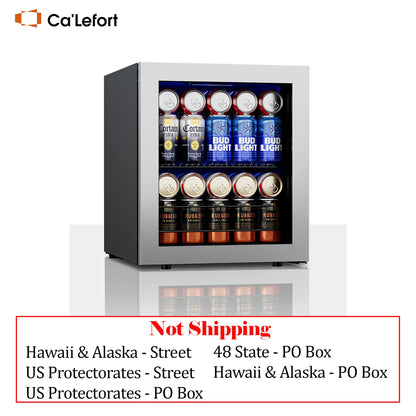 Small Beverage Refrigerator - 65 Can Capacity