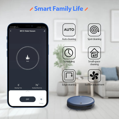 Robot Vacuum Cleaner, Mopping Sweeping Suction, Wifi