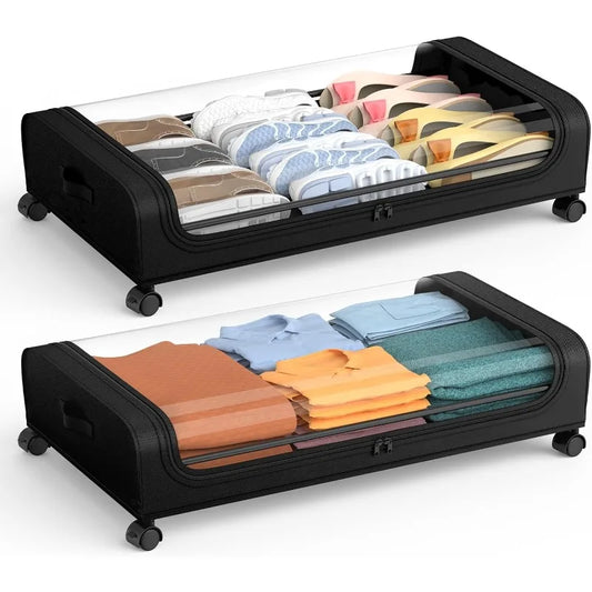 Under Bed Storage w/Wheels and Lid, Bedroom
