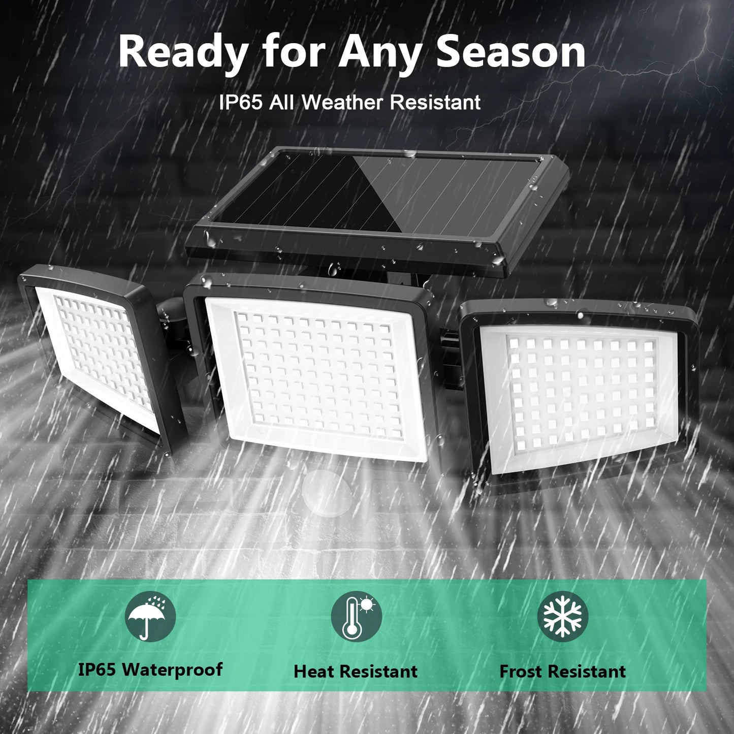 Outdoor Solar Lights, Waterproof, Motion Sensor