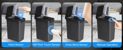 Automatic Trash Can, Touchless, Motion Sensor