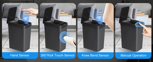 Automatic Trash Can, Touchless, Motion Sensor